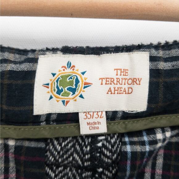 Territory Ahead Herringbone Dress Pants Men’s 36x33 Wool Blend Comfort Waist - Picture 3 of 12